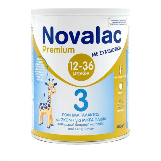 Novalac premium 3 milk powder for children over one year with vanilla flavor 400g