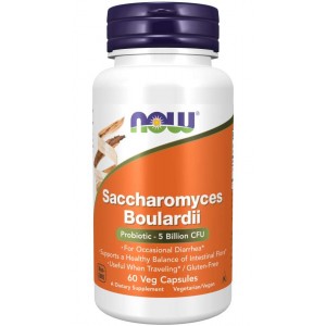 Now Saccharomyces Boulardii, 60pcs Now Saccharomyces Boulardii, 60pcs
