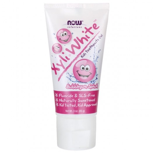 Now Xyli White Kids Toothpaste bubblegum, 85g