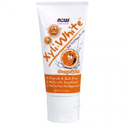 Now Xyli White Kids Toothpaste orange, 85g