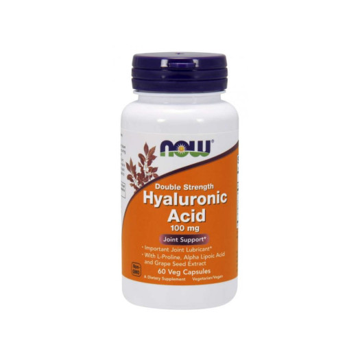 Now Hyaluronic Acid 100mg, 60caps