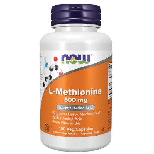Now L-methionine 500mg, 100caps