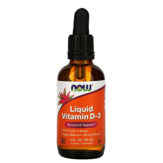 Now Liquid Vitamin D3 400ui, 59ml