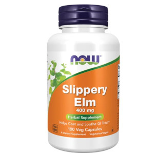 Now Slippery Elm 400mg, 100caps Now Slippery Elm 400mg, 100caps