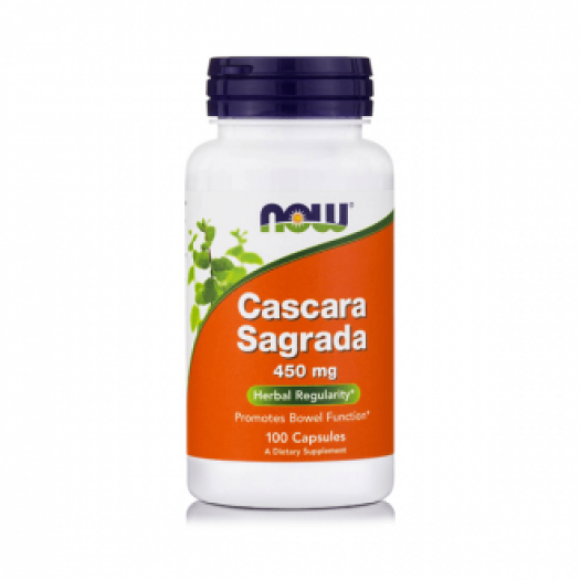 Now Cascara Sagrada, 450 mg, 100 Vegetable Capsules