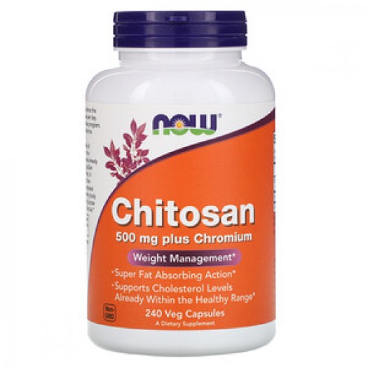 Now Chitosan, 500 mg, 240 Vegetable Capsules
