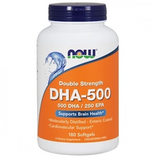 Now DHA-500/EPA-250, Double Strength, 180 Softgels