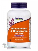 Now Glucosamine & Chondroitin with MSM, 90 Capsules