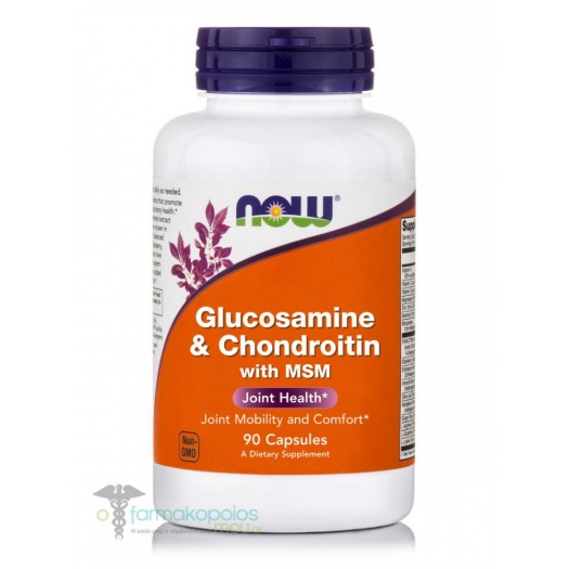 Now Glucosamine & Chondroitin with MSM, 90 Capsules