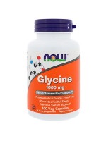 Now Glycine 1,000 mg, 100 Vegetable Capsules