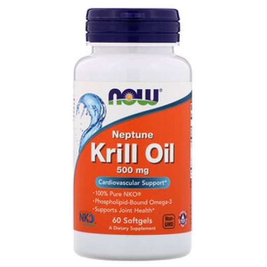 Now Neptune Krill Oil 500 mg, 60 Softgels
