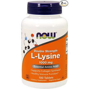 Now L-Lysine 1,000 mg, 100 Tablets Now L-Lysine 1,000 mg, 100 Tablets