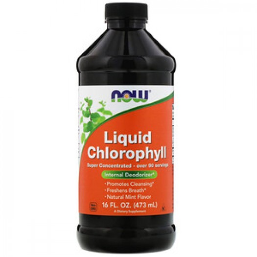Now Liquid Chlorophyll Mint Flavor, 16 fl oz (473 ml)