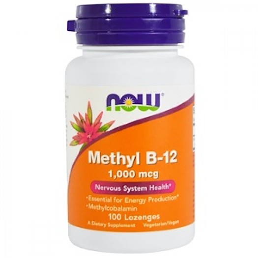 Now Methyl B-12 1,000 mcg, 100 Lozenges