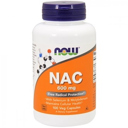 Now NAC 600 mg, 100 Vegetable Capsules