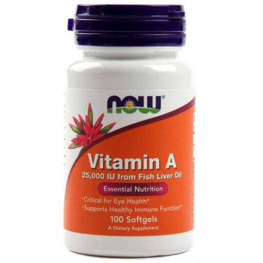 Now Vitamin A 25000IU, 250 SOFTGELS