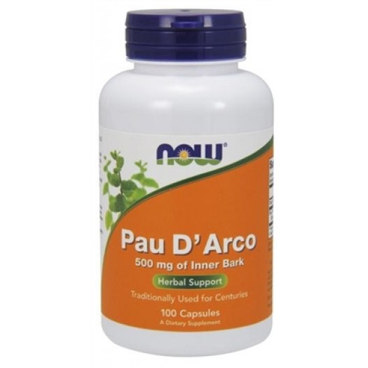 Now Pau D' Arco 500 mg, 100 Vegetable Capsules