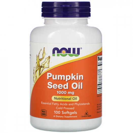 Now Pumpkin Seed Oil 1000 mg, 100 Softgels