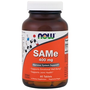 Now SAMe 400 mg, 60 Tablets Now SAMe 400 mg, 60 Tablets