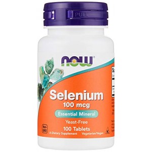 Now Selenium 100 mcg, 100 Tablets Now Selenium 100 mcg, 100 Tablets