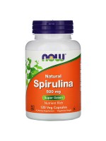 Now Natural Spirulina 500 mg, 120 Vegetable Capsules