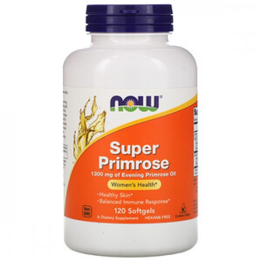Now Super Primrose Evening Primrose Oil 1300 mg, 120 Softgels