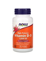 Now Vitamin D-3 High Potency 1,000 IU, 180 Softgels