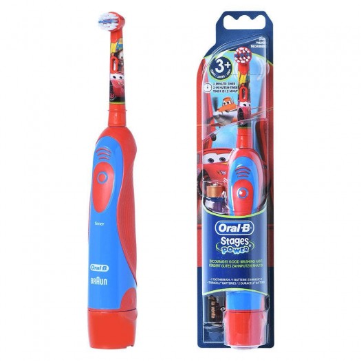 Oral B Disney Pixar Cars Kids Battery Toothbrush with Magic Timer, Soft