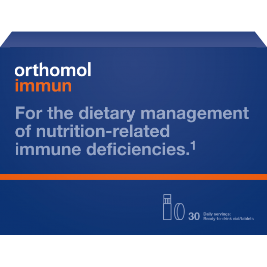 Orthomol Immun, ready-to-use vials + tablets, 30 servings per day