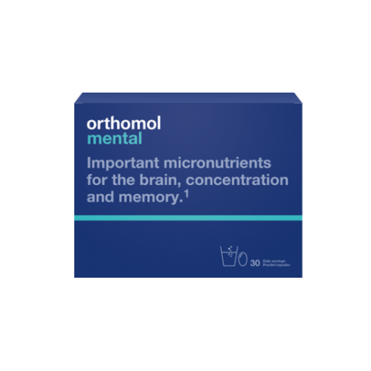 Orthomol Mental Granules & Tab - Brain Supplement, 30 days