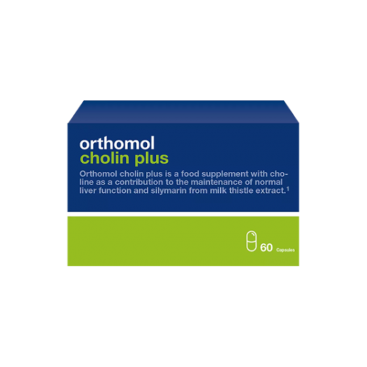 Orthomol Choline Plus - Liver + Nerves Supplement 60, Capsules