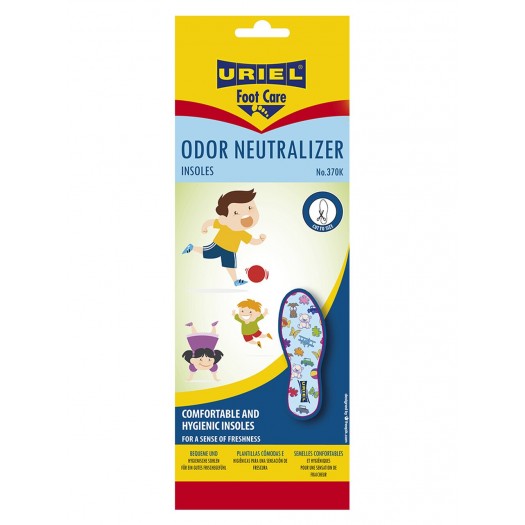 Uriel 370k Odour Neutralizer Kids Insoles, size 19 - 34