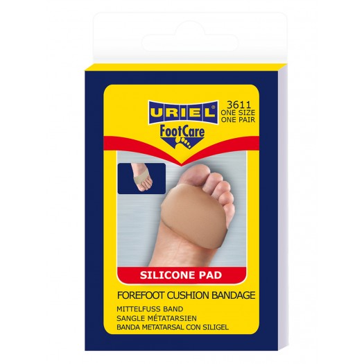 Uriel 3611 Silicone Forefoot Cushion Bandage, one size / 1 pair