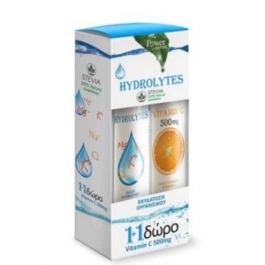 Power Of Nature Hydrolytes Stevia + Vitamin C 500mg Offer 1+1