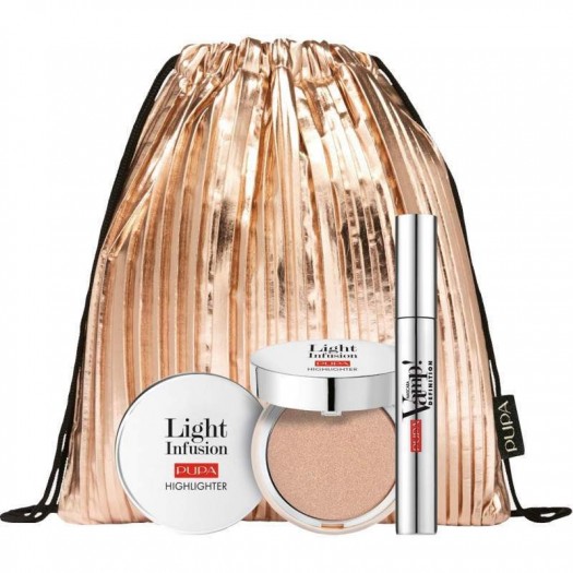 Pupa Kit Vamp + highligher and gold bag 