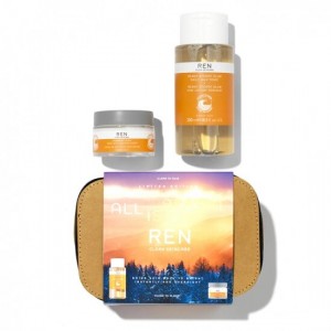 REN Clean Skincare All Is Bright Gift Set, 250/50ml