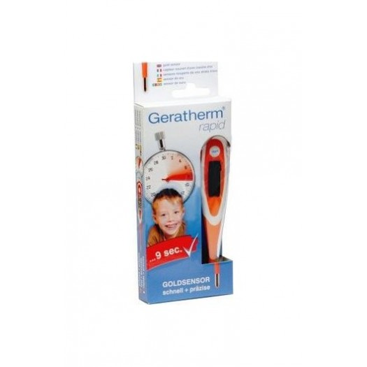 GERATHERM DIGITAL THERMOMETER. RAPID 9 SECS WITH A FLEXIBLE END, WATERPROOF