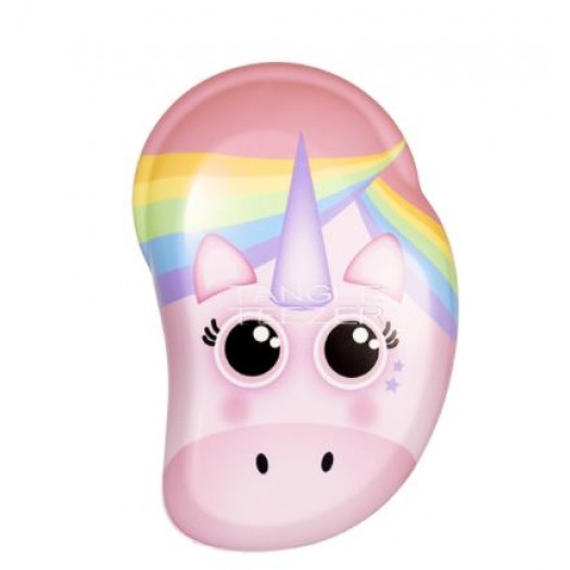 Tangle Teezer Hair Brush Original Mini Wet And Dry small, Rainbow the Unicorn