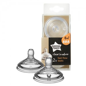 Tommee Tippee Fast Flow Easi-vent Teats 6+, 2 pcs Tommee Tippee Fast Flow Easi-vent Teats 6+, 2 pcs
