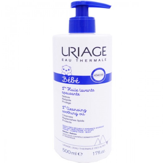 Uriage Baby 1st Clecing Soothing Oil, 500 ml