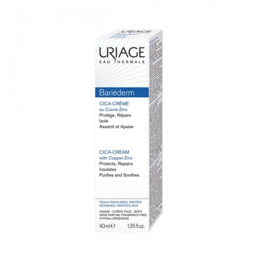 Uriage Bariéderm Cica-Cream with Copper-Zinc, 40ml