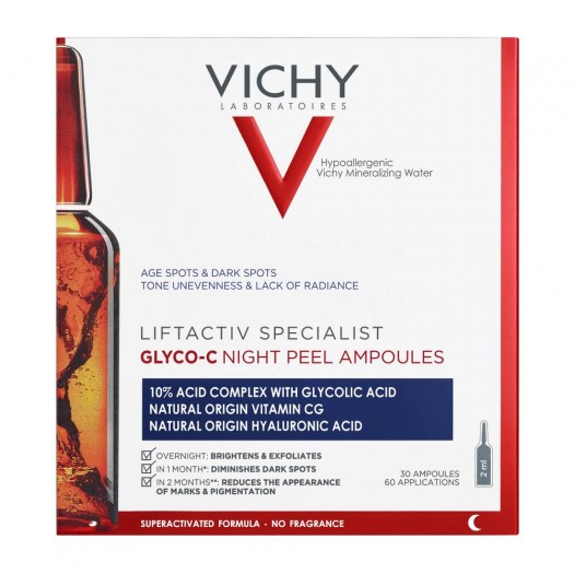 Vichy Liftactiv Specialist Glyco-C Night Peel Ampoules, 2ml x 30amps