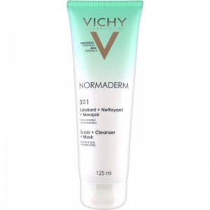 Vichy Normaderm 3 in 1 - Scrub + Cleanser + Face mask, 125ml Vichy Normaderm 3 in 1 - Scrub + Cleanser + Face mask, 125ml
