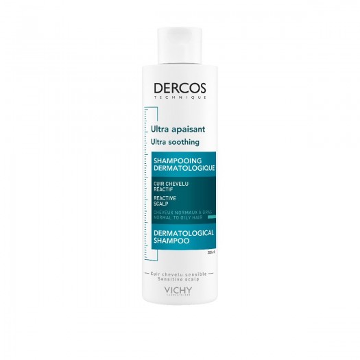 Vichy Dercos Ultra Soothing Shampoo Normal Oily, 200ml