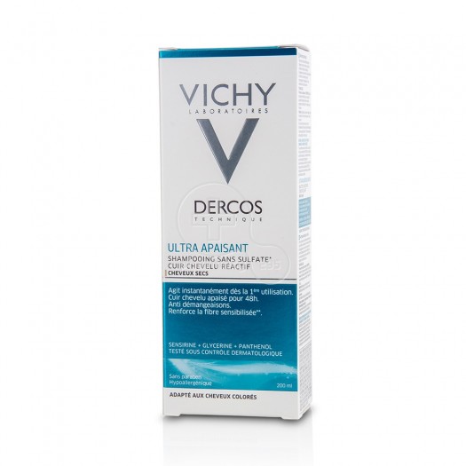 VICHY DERCOS Ultra Apaisant Shampooing - 200ml Dry Hair