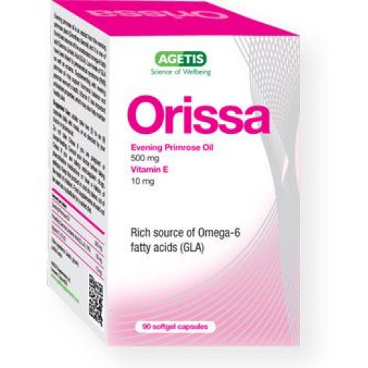 Orissa Evening Primrose Oil + Vitamin E 1000mg, 60