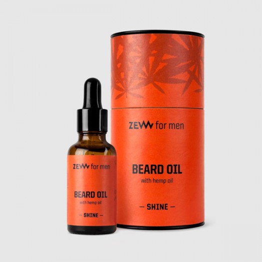 Zew Beard Oil With Hemp Oil Shine, 30ml