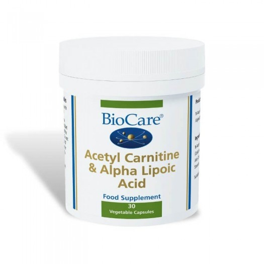 Biocare Acetyl Carnitine Alpha Lipoic Acid, 30 capsules