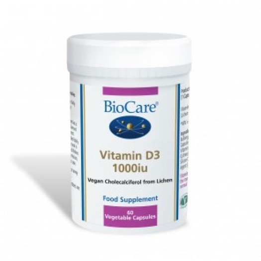 Biocare Vitamin D3 1000iu, 60 Capsules