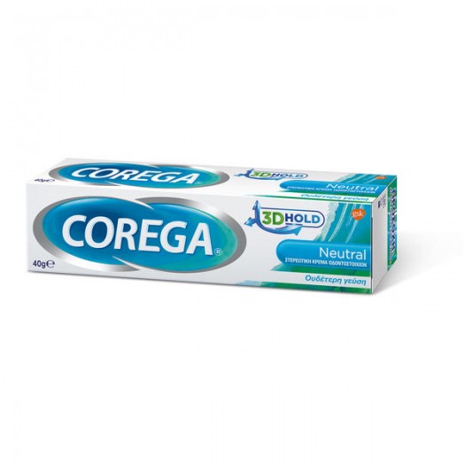 Corega Neutral Fastening Cream for Artificial Dentures, 40gr